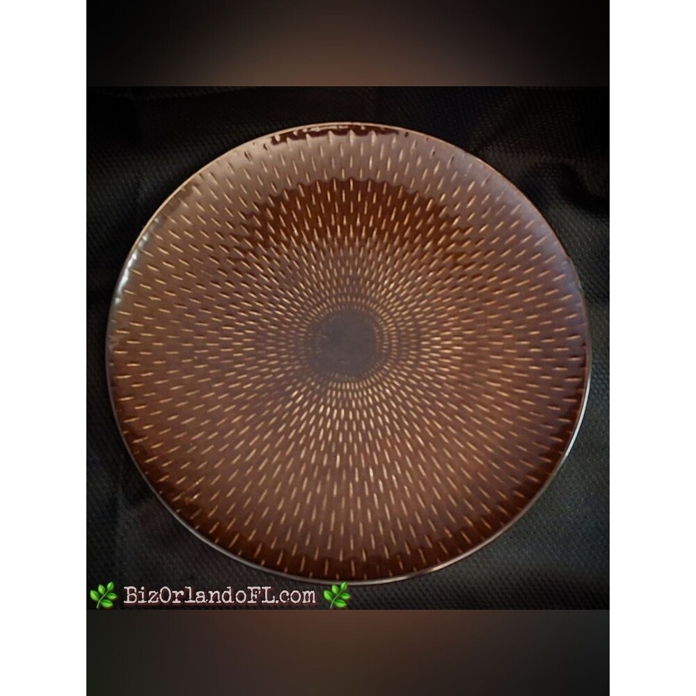VINTAGE: Baum Brothers Stitch Collection Charger Plate Geometric Centerpiece HTF
